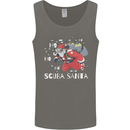 Ho Ho Ho Scuba Santa Diving Diver Christmas Mens Vest Tank Top Charcoal