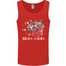 Ho Ho Ho Scuba Santa Diving Diver Christmas Mens Vest Tank Top Red