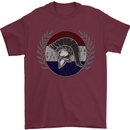 Holland Bodybuilding Flag Gym Training Dutch Mens T-Shirt 100% Cotton Maroon