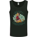 Hoppy Christmas Funny Kangaroo Xmas Mens Vest Tank Top Black
