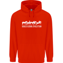 Horse Riding Evolution Equestrian Mens 80% Cotton Hoodie Bright Red