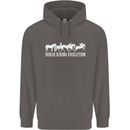 Horse Riding Evolution Equestrian Mens 80% Cotton Hoodie Charcoal