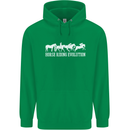 Horse Riding Evolution Equestrian Mens 80% Cotton Hoodie Irish Green