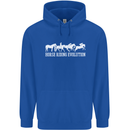 Horse Riding Evolution Equestrian Mens 80% Cotton Hoodie Royal Blue