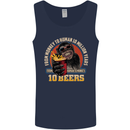 Human to Monkey in 10 Beers Funny Alcohol Mens Vest Tank Top Navy Blue