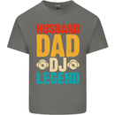 Husband Dad DJ Legend Fathers Day Mens Cotton T-Shirt Tee Top Charcoal