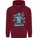 I Am the Avalanche Funny Snowboarding Childrens Kids Hoodie Maroon