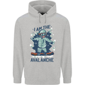 I Am the Avalanche Funny Snowboarding Childrens Kids Hoodie Sports Grey