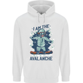 I Am the Avalanche Funny Snowboarding Childrens Kids Hoodie White