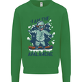 I Am the Avalanche Funny Snowboarding Kids Sweatshirt Jumper Irish Green
