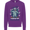 I Am the Avalanche Funny Snowboarding Kids Sweatshirt Jumper Purple