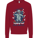I Am the Avalanche Funny Snowboarding Kids Sweatshirt Jumper Red