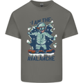 I Am the Avalanche Funny Snowboarding Kids T-Shirt Childrens Charcoal