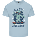 I Am the Avalanche Funny Snowboarding Kids T-Shirt Childrens Light Blue