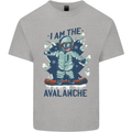 I Am the Avalanche Funny Snowboarding Kids T-Shirt Childrens Sports Grey