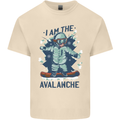 I Am the Avalanche Funny Snowboarding Mens Cotton T-Shirt Tee Top Natural