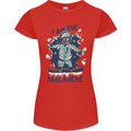 I Am the Avalanche Funny Snowboarding Womens Petite Cut T-Shirt Red