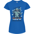 I Am the Avalanche Funny Snowboarding Womens Petite Cut T-Shirt Royal Blue
