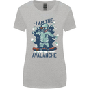 I Am the Avalanche Funny Snowboarding Womens Wider Cut T-Shirt Sports Grey