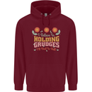 I Believe in Holding Grudges Funny Quote Childrens Kids Hoodie Maroon