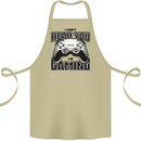 I Can't Hear You Im Gaming Funny Gamer Cotton Apron 100% Organic Khaki