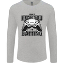 I Can't Hear You Im Gaming Funny Gamer Mens Long Sleeve T-Shirt Sports Grey