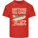 I Canoe Better Funny Canoeing Kayaking Kayak Mens Cotton T-Shirt Tee Top Red