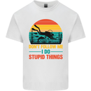 I Do Stupid Things Funny Scuba Diving Diver Mens Cotton T-Shirt Tee Top White
