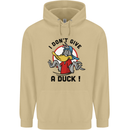 I Don't Give a Duck Funny Offensive Rude Joke Mens 80% Cotton Hoodie Sand