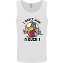 I Don't Give a Duck Funny Offensive Rude Joke Mens Vest Tank Top White
