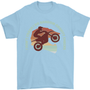 I Dont Crash Funny Motocross Biker Xmoto Mens T-Shirt 100% Cotton Light Blue