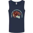 I Dont Crash Funny Motocross Biker Xmoto Mens Vest Tank Top Navy Blue