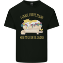 I Have Plans With My Cat in the Garden Gardening Kids T-Shirt Childrens Black