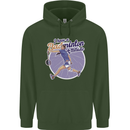 I Have a Badminton Attitude Funny Mens 80% Cotton Hoodie Forest Green