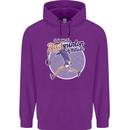 I Have a Badminton Attitude Funny Mens 80% Cotton Hoodie Purple