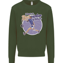 I Have a Badminton Attitude Funny Mens Sweatshirt Jumper Forest Green