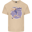 I Have a Badminton Attitude Mens Cotton T-Shirt Tee Top Sand