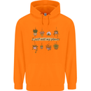 I Just Wet My Plants Funny Gardening House Mens 80% Cotton Hoodie Orange