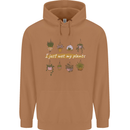 I Just Wet My Plants House Funny Gardening Mens 80% Cotton Hoodie Caramel Latte