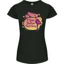 I Love Baton Twirling Gymnastics Womens Petite Cut T-Shirt Black