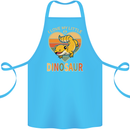 I Love My Little Dragon Bearded Dragon Cotton Apron 100% Organic Turquoise