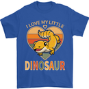 I Love My Little Dragon Bearded Dragon Mens T-Shirt 100% Cotton Royal Blue