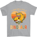I Love My Little Dragon Bearded Dragon Mens T-Shirt 100% Cotton Sports Grey