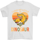 I Love My Little Dragon Bearded Dragon Mens T-Shirt 100% Cotton White
