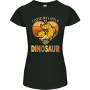 I Love My Little Dragon Bearded Dragon Womens Petite Cut T-Shirt Black