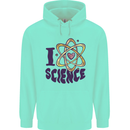 I Love Science Physics Chemistry Biology Geek Childrens Kids Hoodie Peppermint
