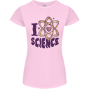 I Love Science Physics Chemistry Biology Geek Womens Petite Cut T-Shirt Light Pink