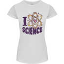 I Love Science Physics Chemistry Biology Geek Womens Petite Cut T-Shirt White
