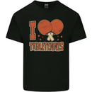 I Love Table Tennis Mens Cotton T-Shirt Tee Top Black