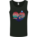 I Love Volleyball Heart Mens Vest Tank Top Black